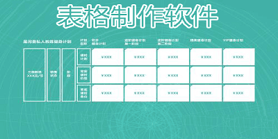 表格制作软件